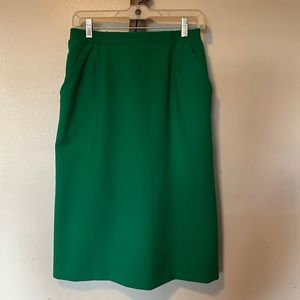 Vintage Kelly green skirt